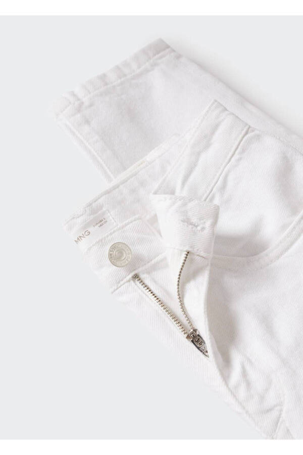 Ripped Detailed Straight Cut Jeans - 5