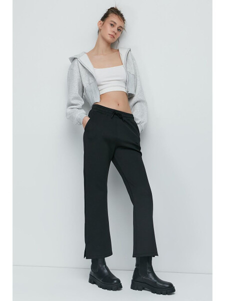 Ripped Spanish Leg Sweatpants 843 Black - 6