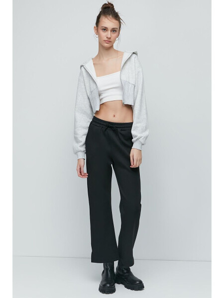 Ripped Spanish Leg Sweatpants 843 Black - 7