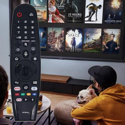 Riry Yeni Evrensel LG Uzaktan Kumanda LG Akıllı TV Sihirli Uzaktan Kumanda Ses ve İşaretleyici İşlevi ile Evrensel LG Uzaktan Kumanda LG UHD OLED QNED NanoCell 4K 8K Modeller için Netflix ve Prim Video Hızlı Tuşları, Google/Alexa - 6