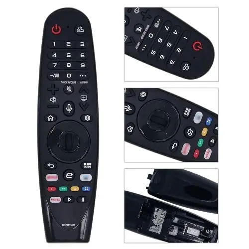 Riry New Universal LG Smart TV Magic Remote with Voice and Pointer Function Universal LG Remote for UHD OLED QNED NanoCell 4K 8K Models Netflix and prim Vide Hot Keys,Google/Alexa - 2