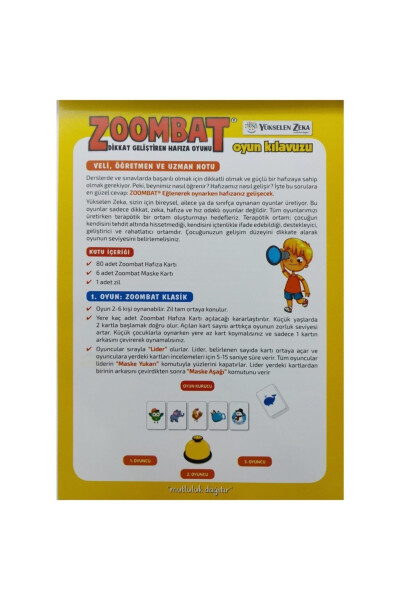 Rising Intelligence 3+ Zoombat Attention Developing Intelligence Game - 2