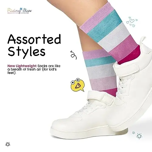 Rising Star Baby Sock, Toddler Sock, Kids Socks Multipacks for Boys and Girls - 2