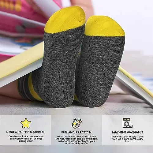Rising Star Baby Sock, Toddler Sock, Kids Socks Multipacks for Boys and Girls - 4