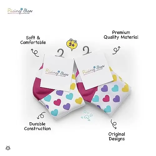 Rising Star Baby Sock, Toddler Sock, Kids Socks Multipacks for Boys and Girls - 5