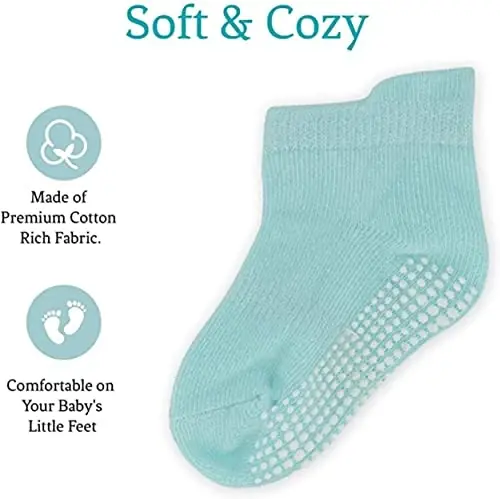 Rising Star Baby Sock, Toddler Sock, Kids Socks Multipacks for Boys and Girls - 3