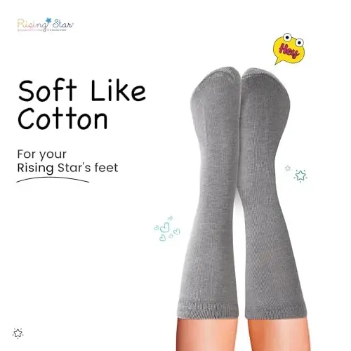 Rising Star Baby Sock, Toddler Sock, Kids Socks Multipacks for Boys and Girls - 6