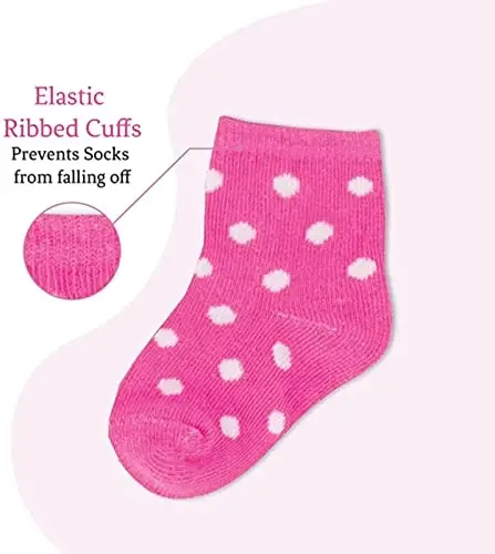 Rising Star Baby Sock, Toddler Sock, Kids Socks Multipacks for Boys and Girls - 4