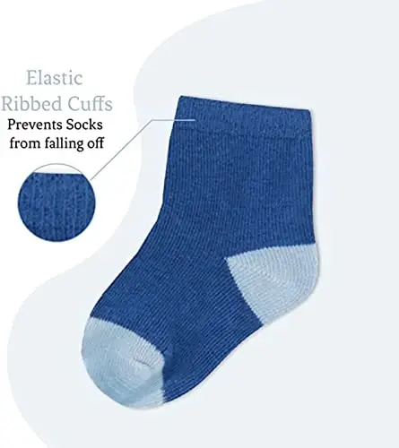 Rising Star Baby Sock, Toddler Sock, Kids Socks Multipacks for Boys and Girls - 4