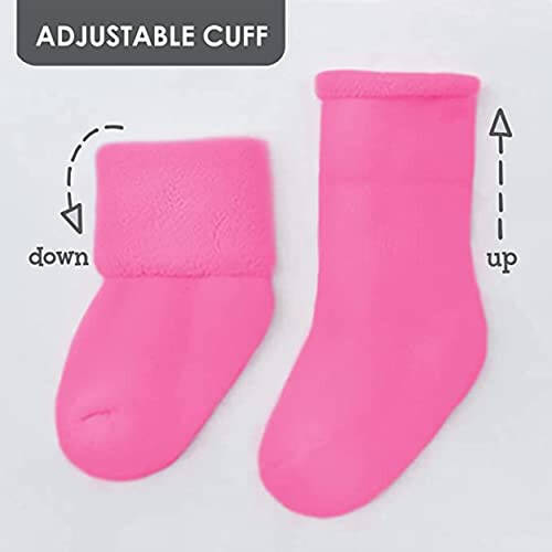 Rising Star Baby Socks for Boys & Baby Girl Infant Newborn Socks 0-6, 6-12 months - Thick Cotton Terry Cuff Socks - 40