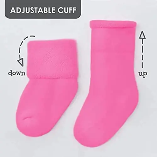 Rising Star Baby Socks for Boys & Girls - Newborn to 12 Months - Thick Cotton Terry Cuff Socks - 5