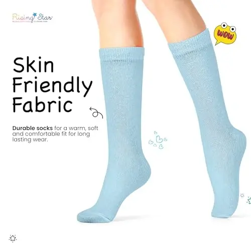 Rising Star Bebek Çorabı, Yürümeye Başlayan Çocuk Çorabı, Erkek ve Kız Çocukları için Çoklu Çorap Paketleri - 3