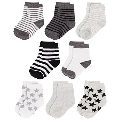Rising Star Baby Sock, Toddler Sock, Kids Socks Multipacks for Boys and Girls 