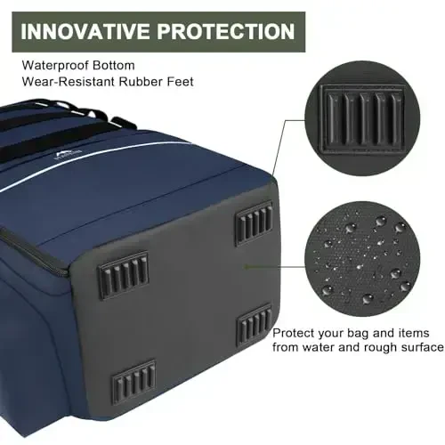 Рюкзак для рыбалки MATEIN, ящик для снастей, водонепроницаемый мешок для хранения рыболовных снастей с держателями для удочек и холодильником, подарки для рыбаков - 6