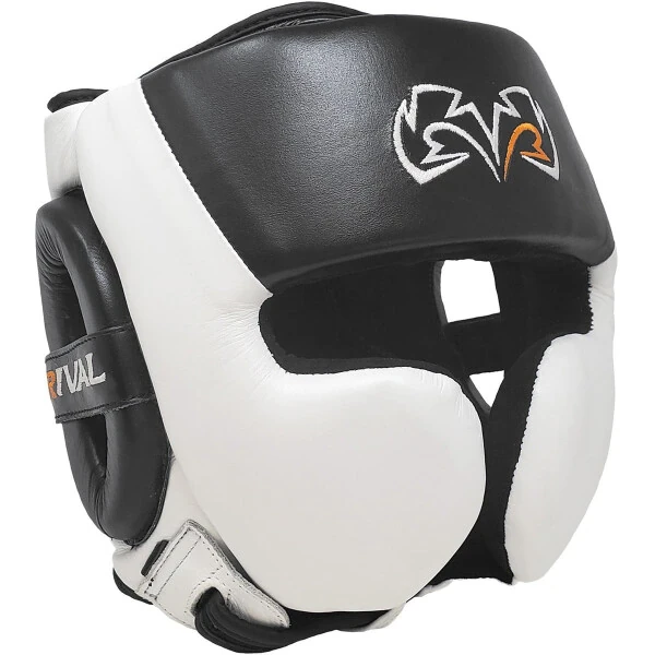 RIVAL Boxing RHG30 Mexican Training Headgear - Small - Black/White - RIVAL