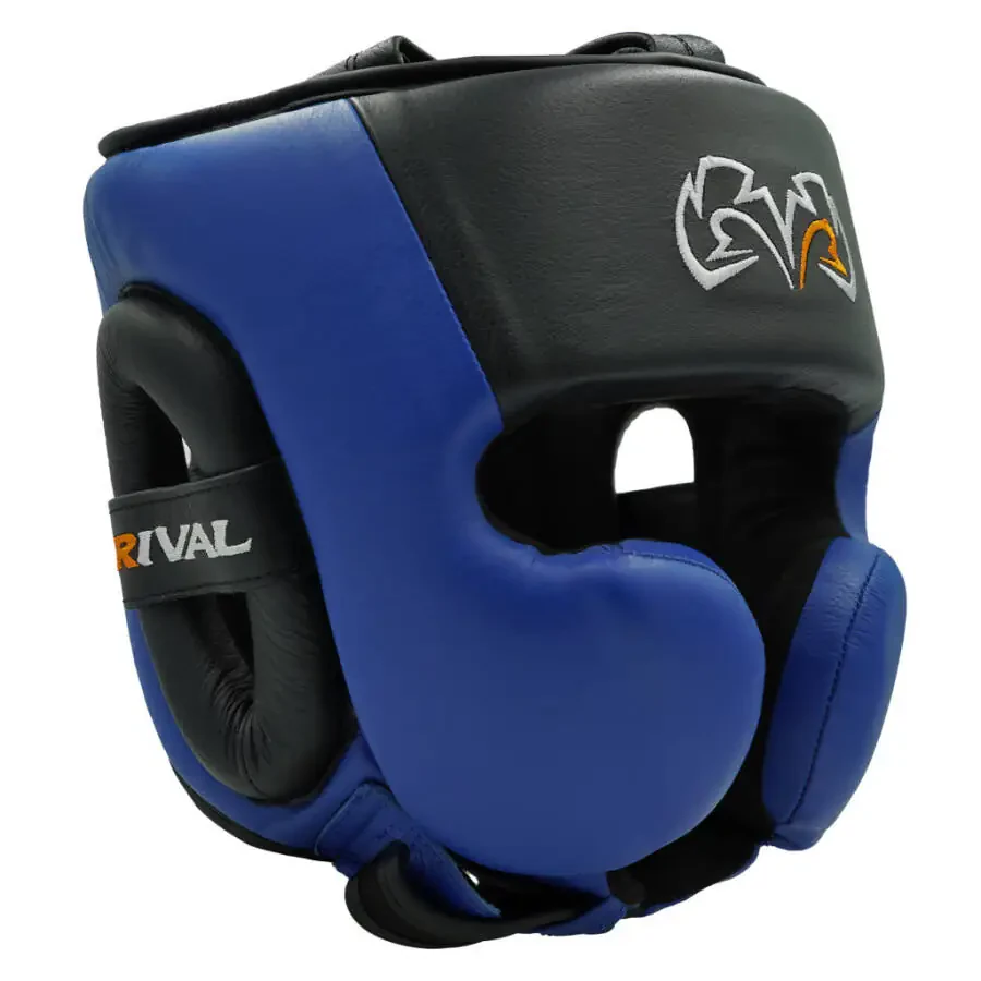 RIVAL Boxing RHG30 Mexican Training Headgear - XL - Black/Blue-BLACK/BLUE - 1
