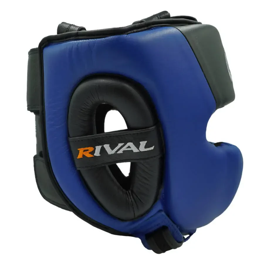 RIVAL Boxing RHG30 Mexican Training Headgear - XL - Black/Blue - 4