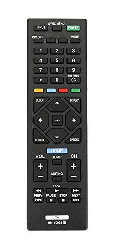 RM-YD092 Remote Control Universal Compatible with All Sony LCD LED HDTV and Bravia TV's - New Model - UBay