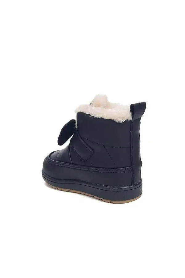 Rmd 341 Ribbon Detailed Furry Girls Baby Boots - 3