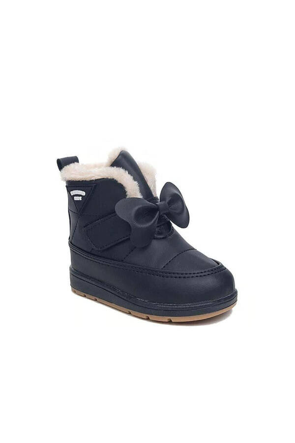 Rmd 341 Ribbon Detailed Furry Girls Baby Boots - 2