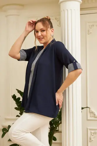 Rmg Atlet Jacket Navy Two Piece Set - 3