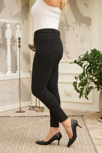 RMG Black Plus Size Steel Knitted Tights - 4