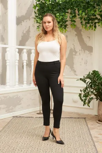 RMG Black Plus Size Steel Knitted Tights - 5