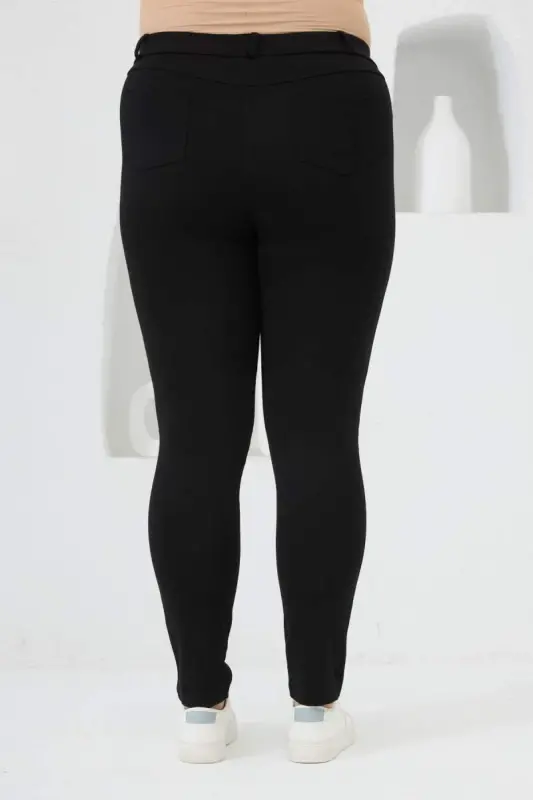 RMG Black Plus Size Steel Knitted Tights - 4