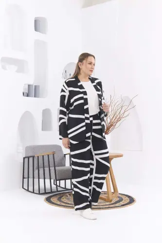 Rmg Большой Размер Черный Двойной Майка-Куртка Костюм - 2