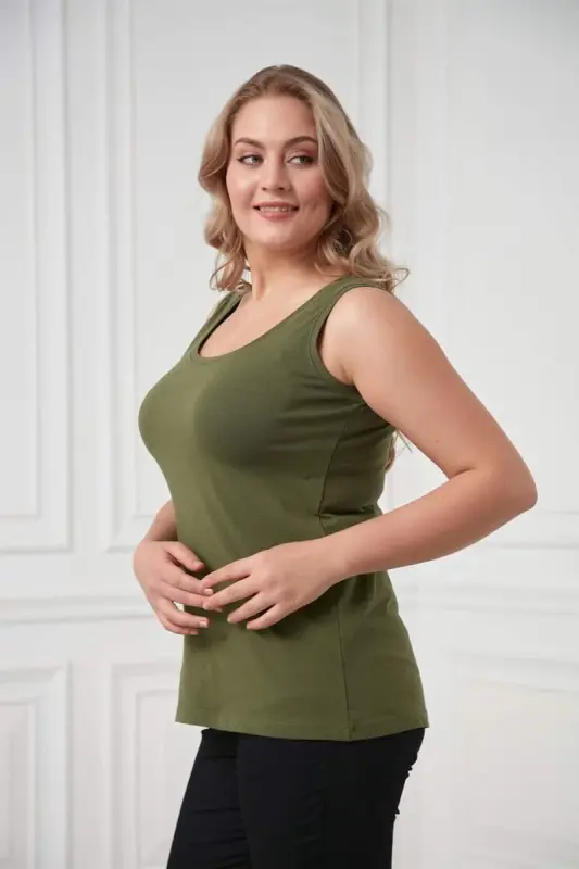 RMG Büyük Beden Haki Atlet - 2