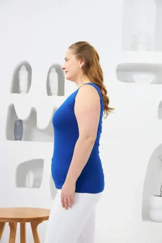 RMG Büyük Beden Saks Atlet - BÜYÜKBEDENIZ (1)