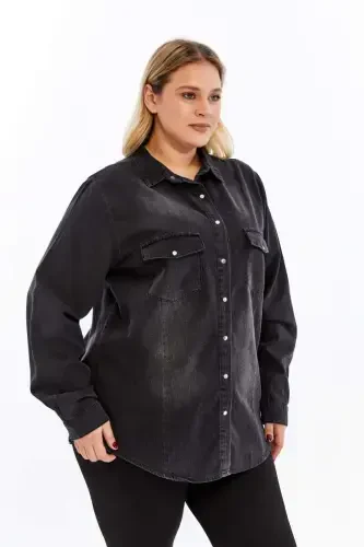 Rmg Plus Size Smoke Shirt - BÜYÜKBEDENIZ (1)