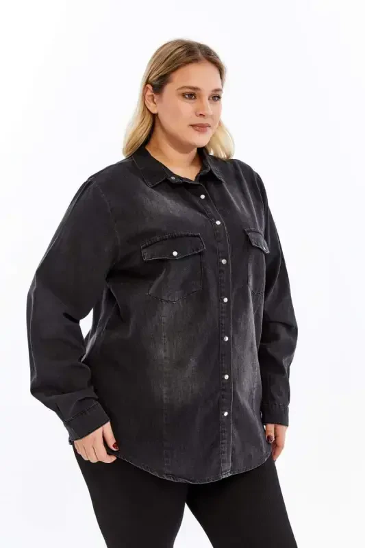 Rmg Plus Size Smoke Shirt - 2