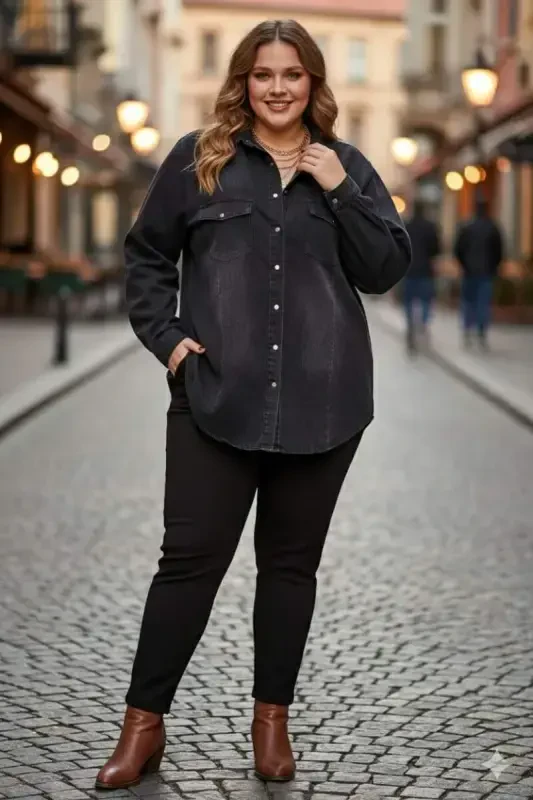 Rmg Plus Size Smoke Shirt - 6