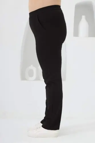 RMG Plus Size Sweatpants Black - BÜYÜKBEDENIZ (1)