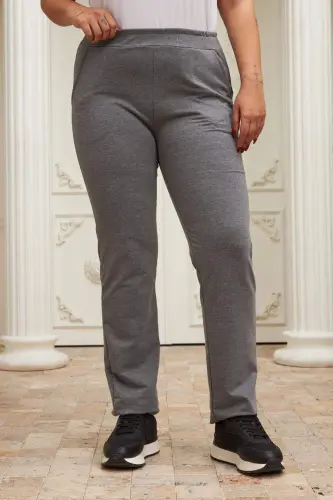 RMG Plus Size Sweatpants Smokey Gray - 1