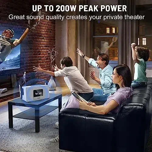 RModazone K222 Karaoke mashinasi, TVga optik yoki Bluetooth orqali ulang, kuchli ovoz, chuqur bas, 2 UHF simsiz mikrofon va 5 xil musiqa rejimi bilan, AUX/USB/PCni qo'llab-quvvatlaydi, uy partiyasi uchun yog'och karaoke karnayi - 3