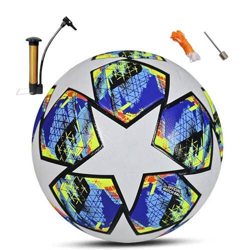 RNNTK 2024 Champions League Football Fans Memorabilia Soccer Regular No. 5 Ball Birthday Present, Size 5 - 1