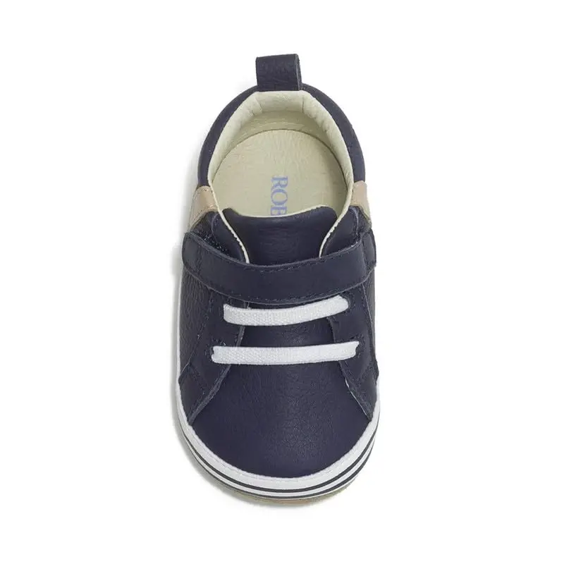 Robeez Baby Boys and Unisex First Kicks Slip Resistant Shoes & Sneakers for Infant and Toddler - 5