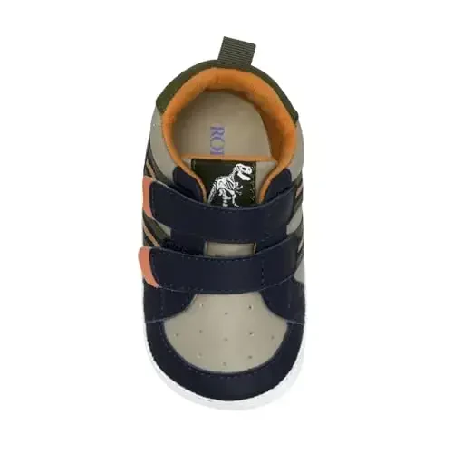 Robeez Baby Boys and Unisex First Kicks Slip Resistant Shoes & Sneakers for Infant and Toddler - 3