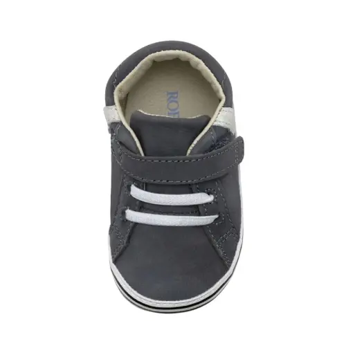 Robeez Baby Boys and Unisex First Kicks Slip Resistant Shoes & Sneakers for Infant and Toddler - 5