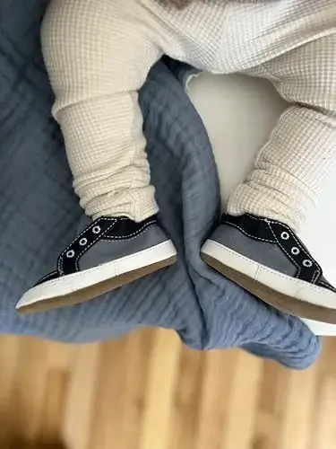 Robeez Baby Boys and Unisex Soft Soles Slip-Resistant Crib Shoes Slippers Moccasins for Infant and Toddler, 0-24 Months - ROBEEZ (1)