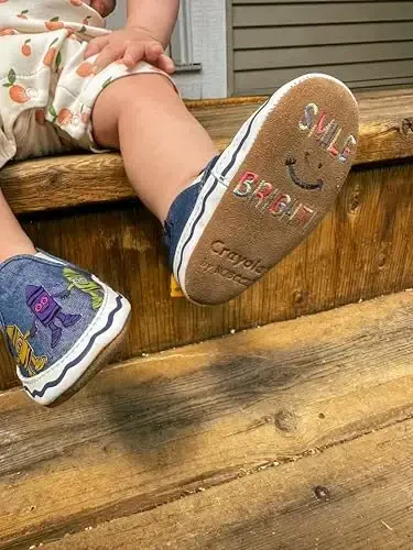 Robeez Baby Boys and Unisex Soft Soles Slip-Resistant Crib Shoes Slippers Moccasins for Infant and Toddler, 0-24 Months - 5