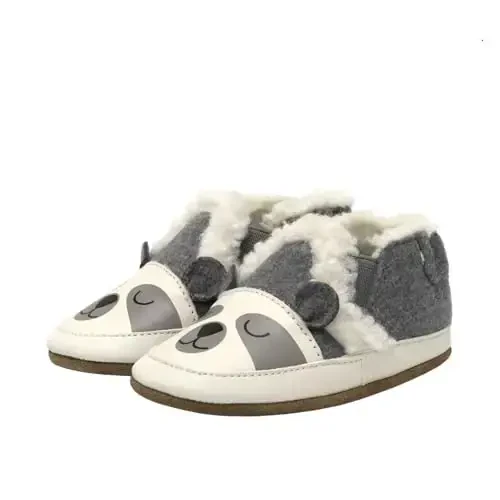 Robeez Baby Boys and Unisex Soft Soles Slip-Resistant Crib Shoes Slippers Moccasins for Infant and Toddler, 0-24 Months - ROBEEZ