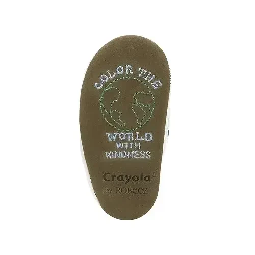Robeez Baby Boys and Unisex Soft Soles Slip-Resistant Crib Shoes Slippers Moccasins for Infant and Toddler, 0-24 Months - 4