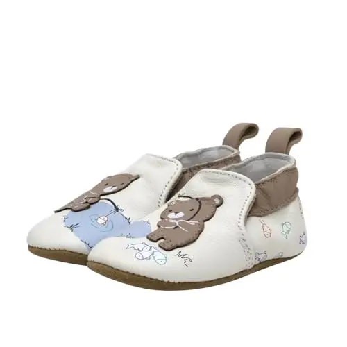 Robeez Baby Boys and Unisex Soft Soles Slip-Resistant Crib Shoes Slippers Moccasins for Infant and Toddler, 0-24 Months - ROBEEZ (1)