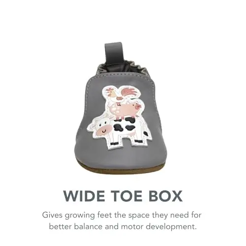 Robeez Baby Boys and Unisex Soft Soles Slip-Resistant Crib Shoes Slippers Moccasins for Infant and Toddler, 0-24 Months - 5