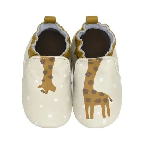 Robeez Baby Boys and Unisex Soft Soles Slip-Resistant Crib Shoes Slippers Moccasins for Infant and Toddler, 0-24 Months - 1