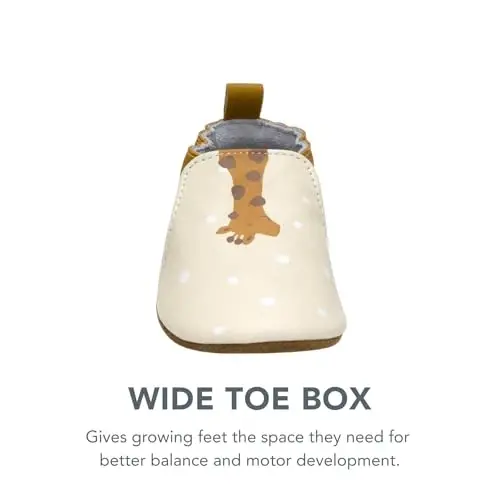 Robeez Baby Boys and Unisex Soft Soles Slip-Resistant Crib Shoes Slippers Moccasins for Infant and Toddler, 0-24 Months - 5