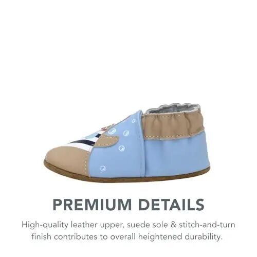 Robeez Baby Boys and Unisex Soft Soles Slip-Resistant Crib Shoes Slippers Moccasins for Infant and Toddler, 0-24 Months - 3